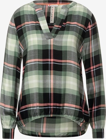 STREET ONE Blouse in Groen: voorkant