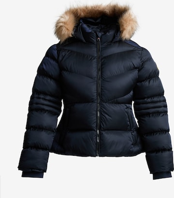 Zavetti Canada - Casaco de inverno 'Allessia' em azul: frente