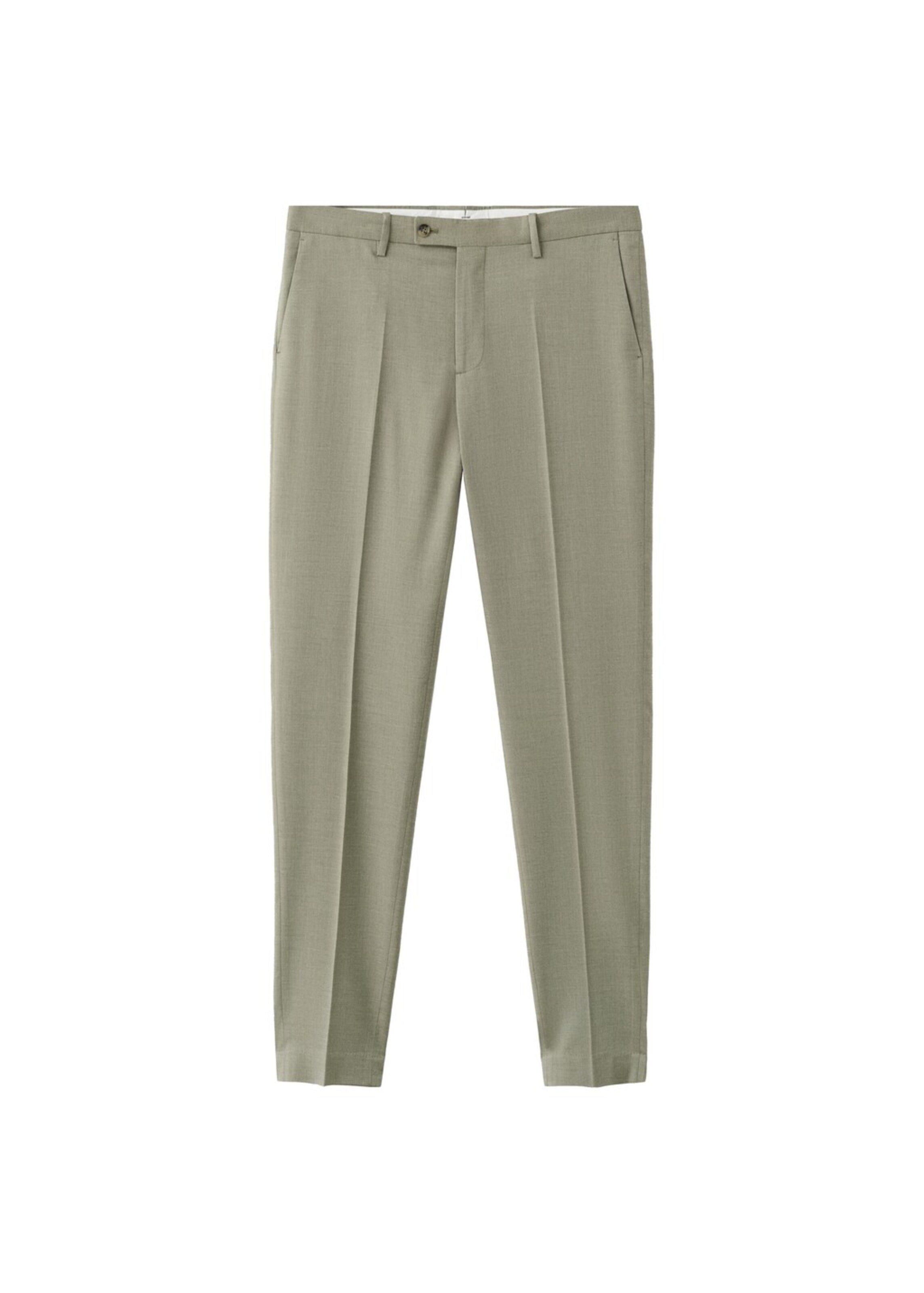 MANGO MAN Slimfit Hose in Grün: Vorderseite