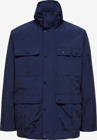 SELECTED HOMME Prehodna jakna 'HOYE' | modra barva: sprednja stran