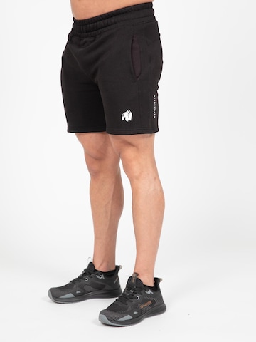 Slimfit Pantaloni 'Leon' di Gorilla Wear in nero