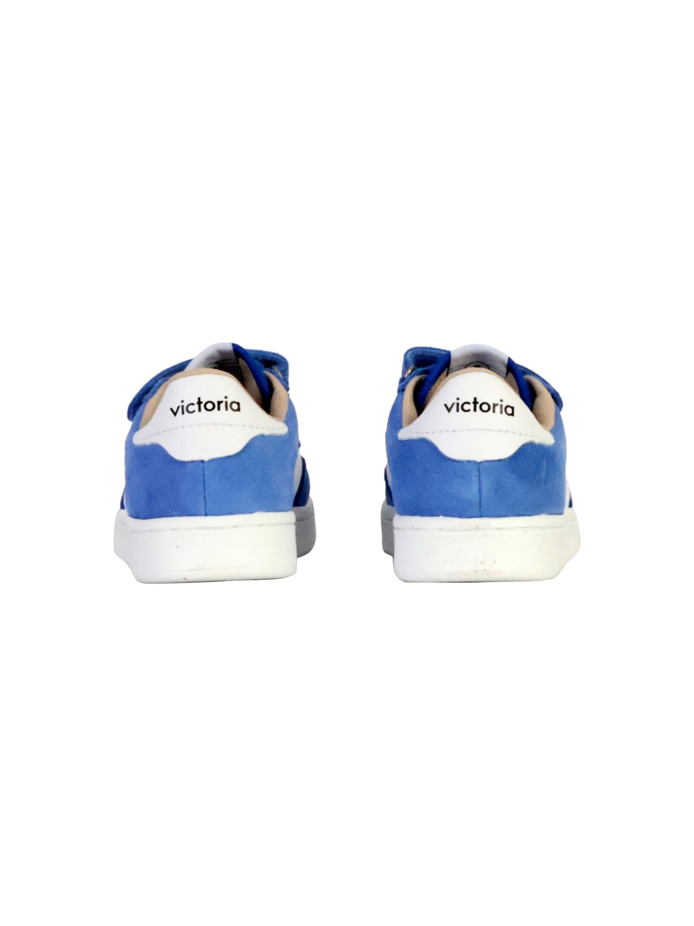 victoria - Zapatillas deportivas 'Niedrige Ledersneaker für Kinder' en azul
