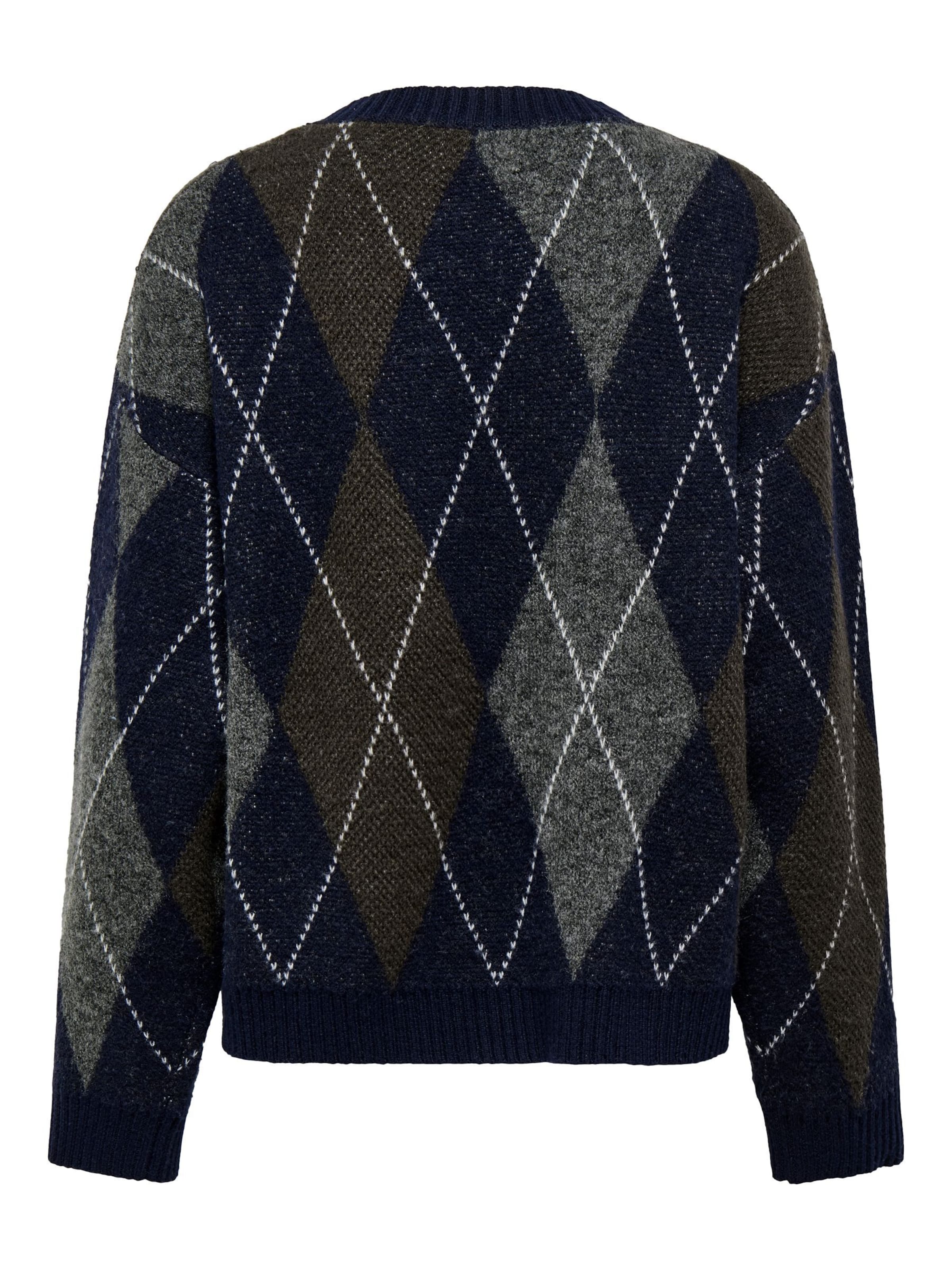 ONLY Pullover 'ONLRHOMBUS' i grå