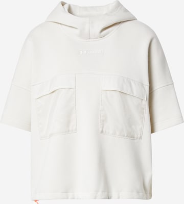 UNDER ARMOUR Athletic Sweatshirt 'Mix Media' in Beige: front