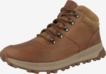 CLARKS Veterboots ' ATL Trek Mid ' in Bruin: voorkant