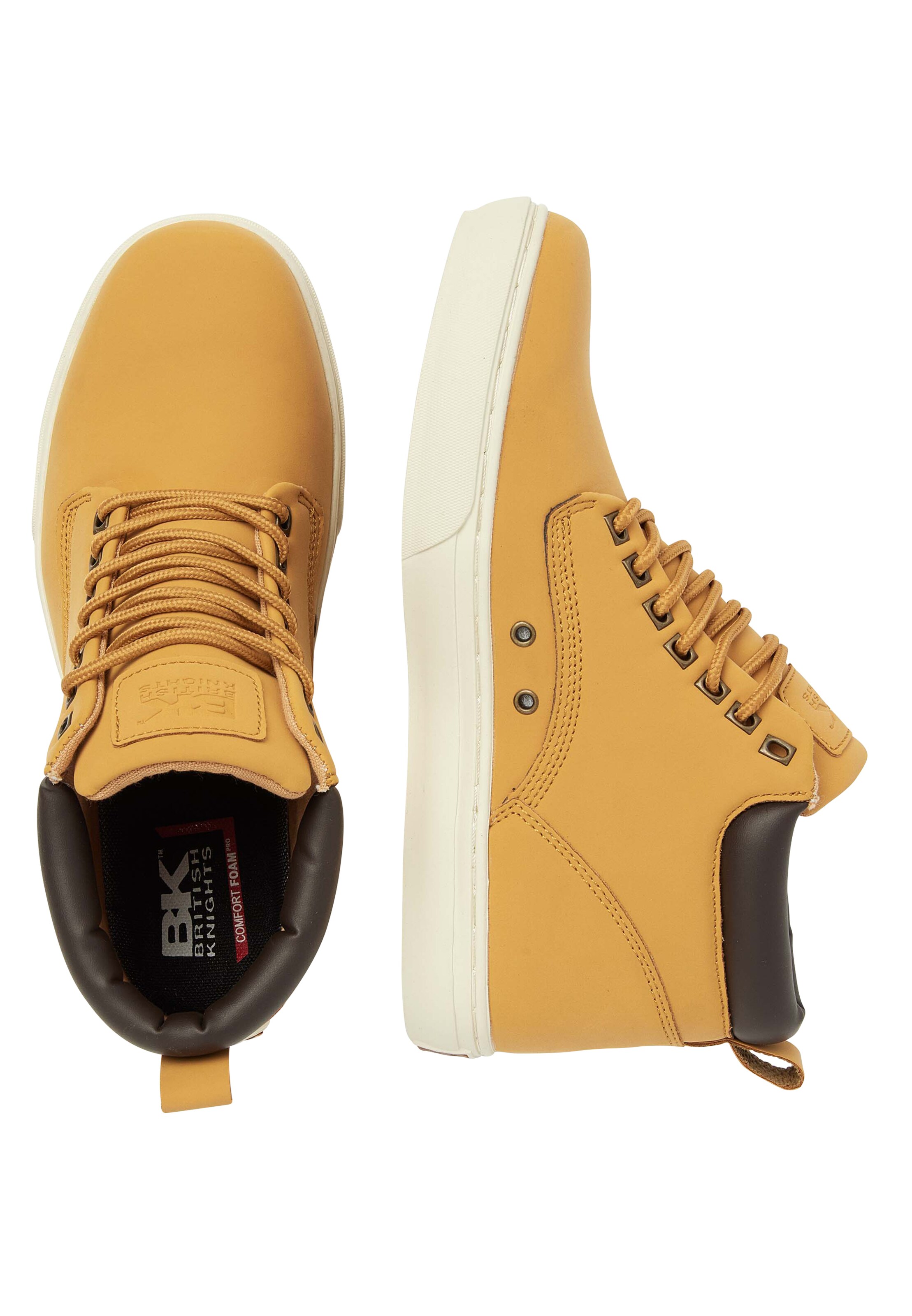 Baskets basses 'WOOD' BRITISH KNIGHTS en jaune