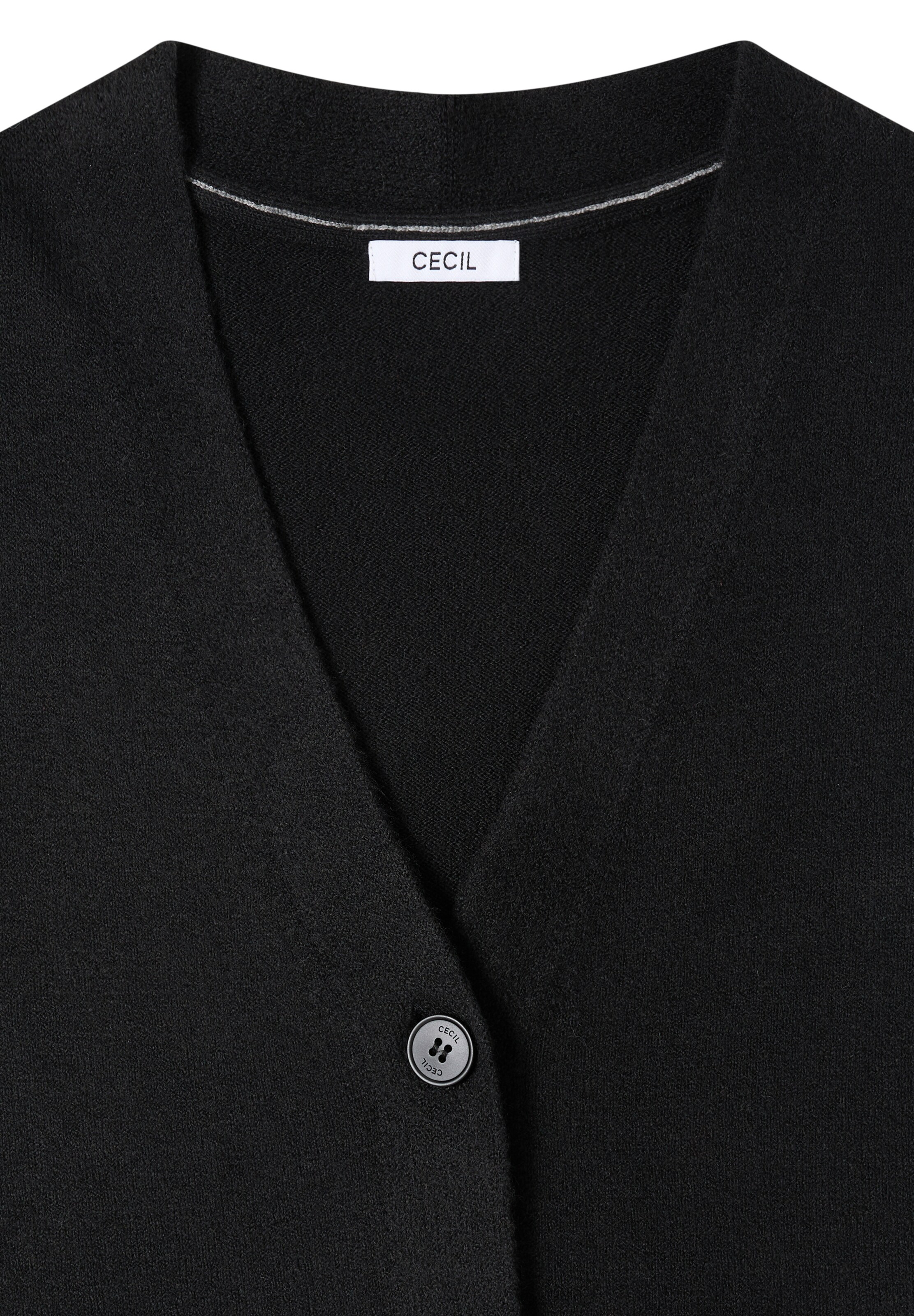 CECIL Strickjacke in Schwarz