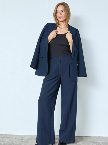 Wide Leg Pantalon 'CCVola' co'couture en bleu
