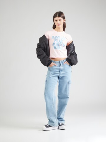 Juicy Couture Μπλουζάκι 'HAVE NO FEAR' σε ροζ