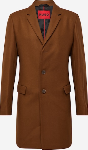 HUGO Red Between-seasons coat 'Migor' in Brown: front