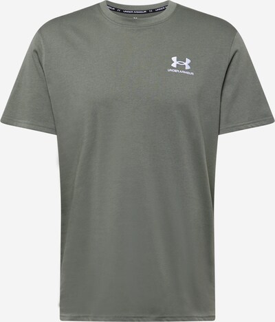 UNDER ARMOUR T-Shirt fonctionnel en sapin / blanc, Vue avec produit
