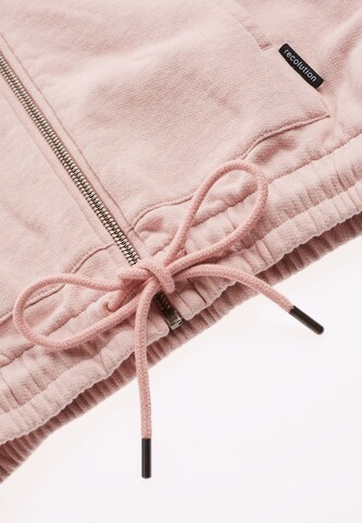 recolution Zip-Up Hoodie in Pink