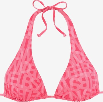Elbsand Triangle Bikini Top in Pink: front