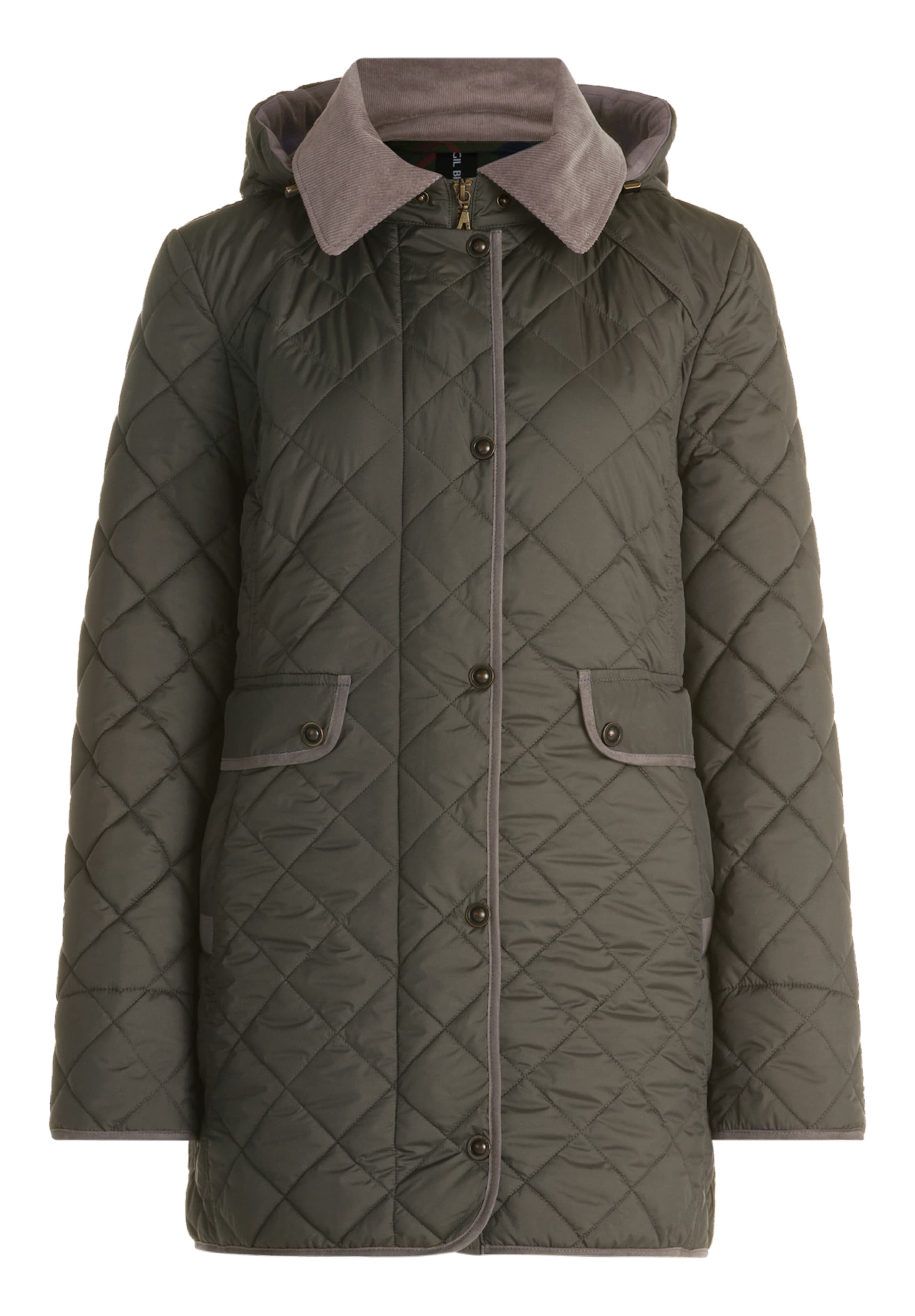 GIL BRET Φθινοπωρινό και ανοιξιάτικο μπουφάν σε πράσινο: μπροστά