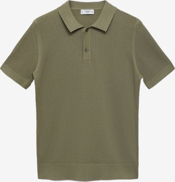 Pulover 'Pointele' de la MANGO MAN pe verde: față