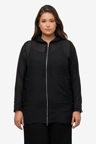 Ulla Popken Between-Season Jacket in Black: front