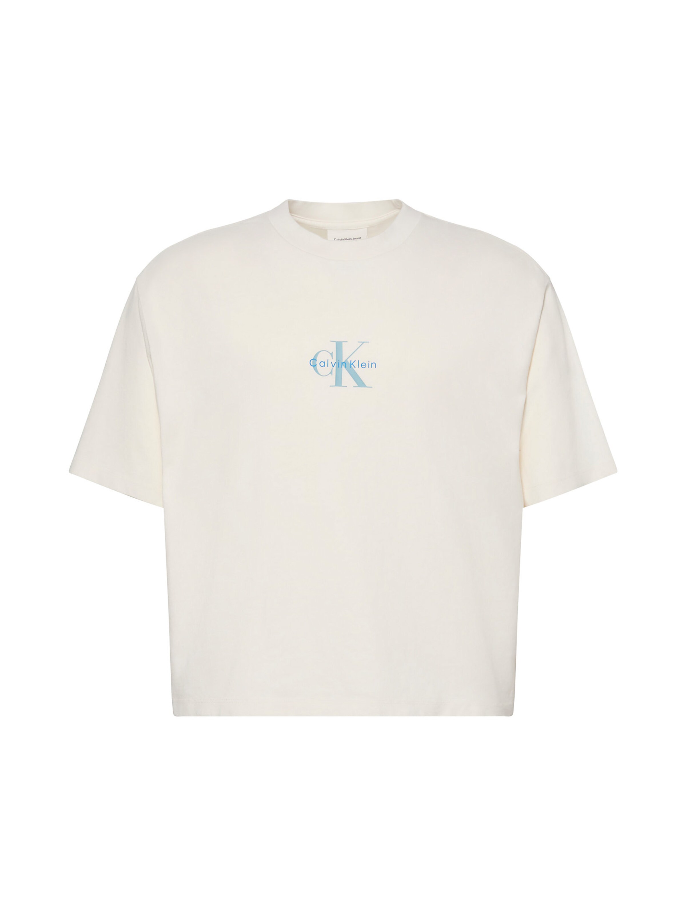 T-Shirt Calvin Klein Jeans en beige : devant