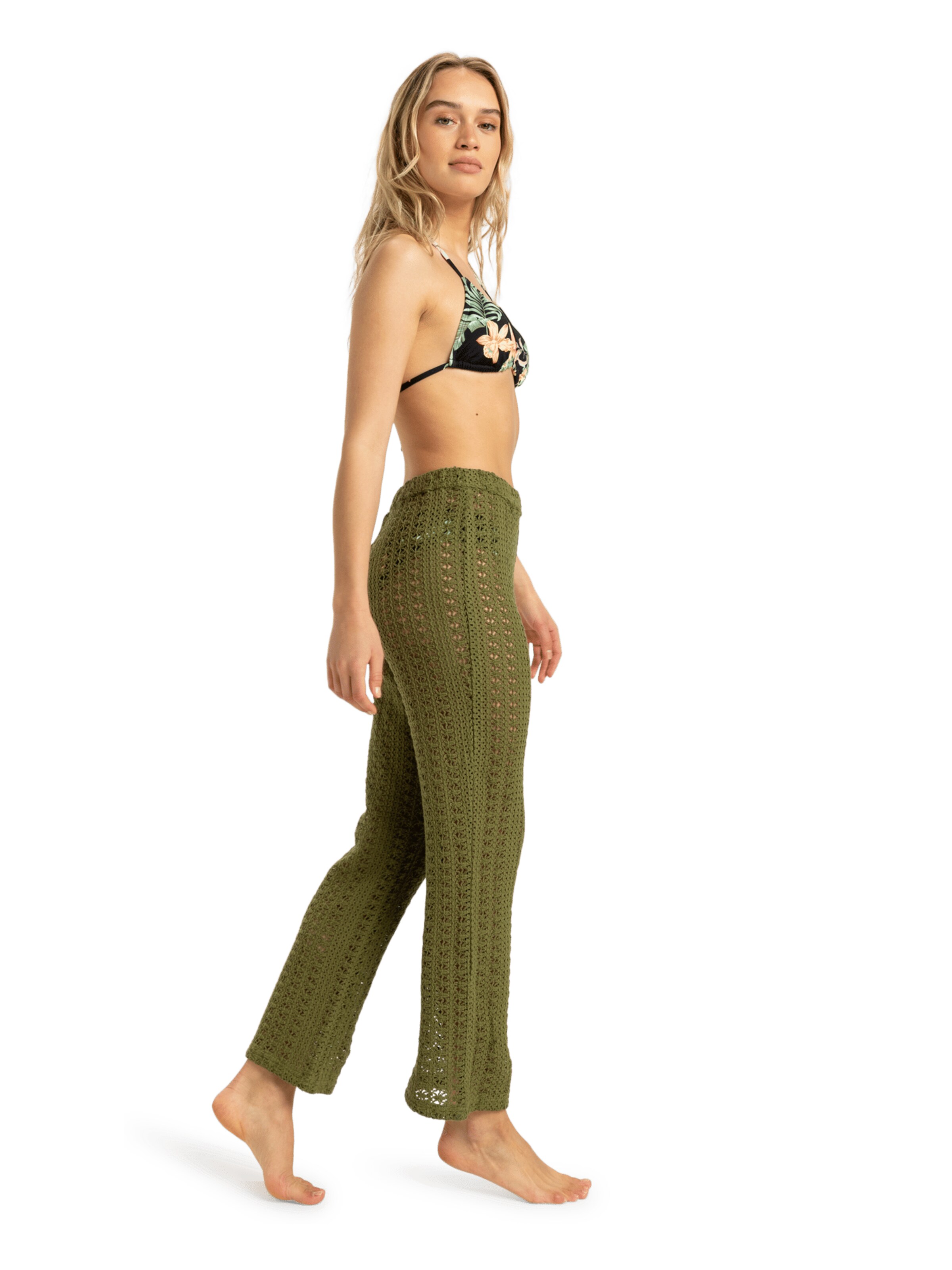 ROXY Loosefit Broek 'Lagos Dream' in Groen