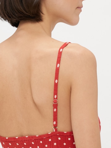 Abercrombie & Fitch Tričko na spaní – červená