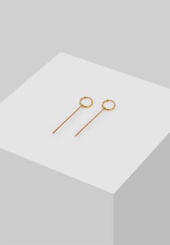 ELLI Earrings 'Creole, Ear Chain' in Gold