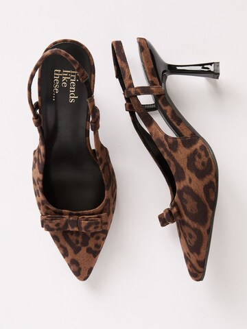 Friends Like These Sling körömcipők - barna