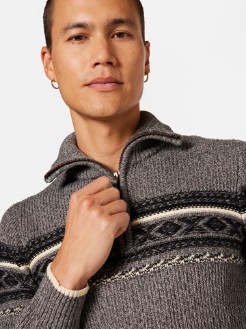 INDICODE JEANS Sweater 'Noss' in Grey