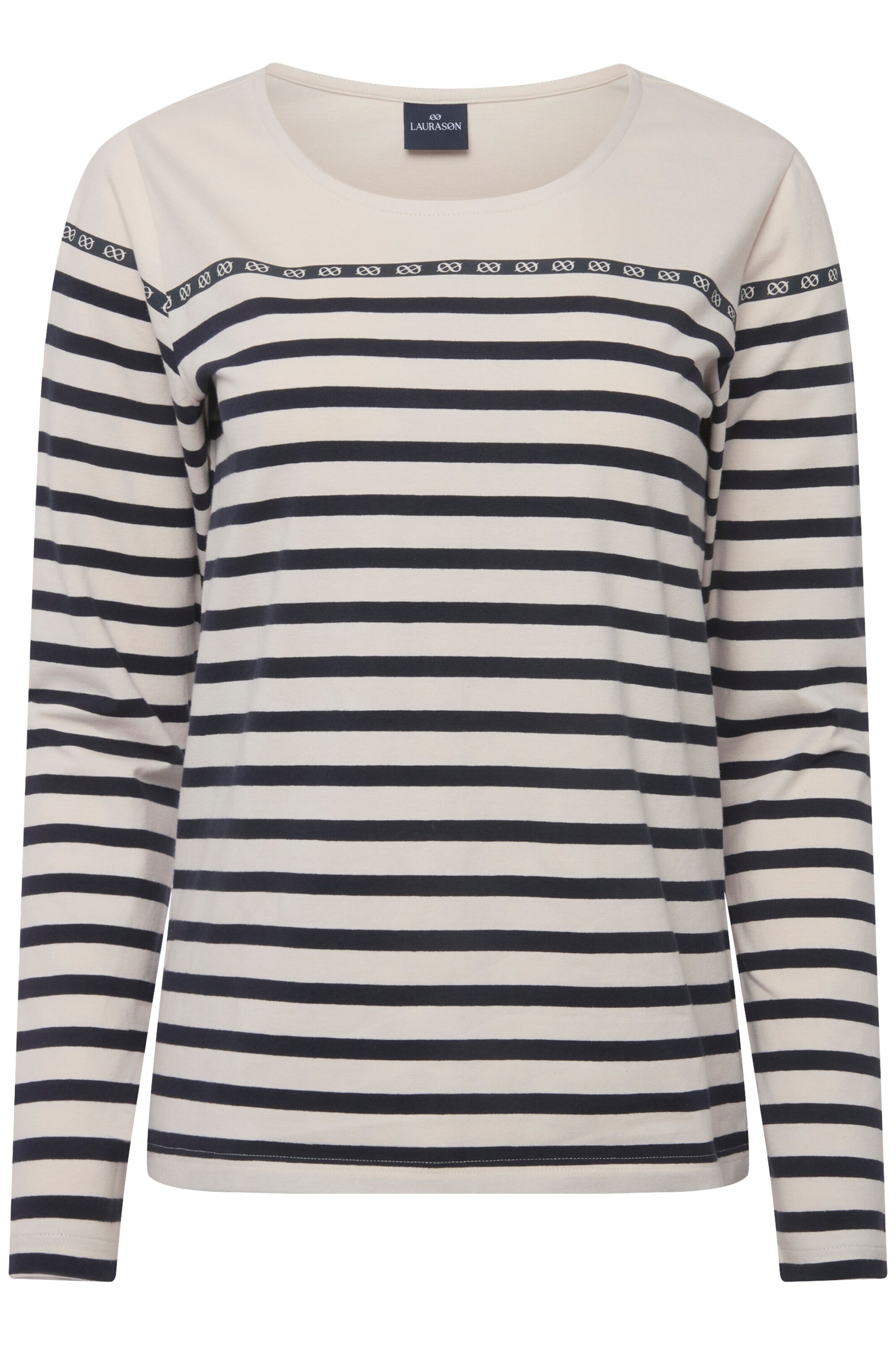 LAURASØN Shirt in Beige: voorkant