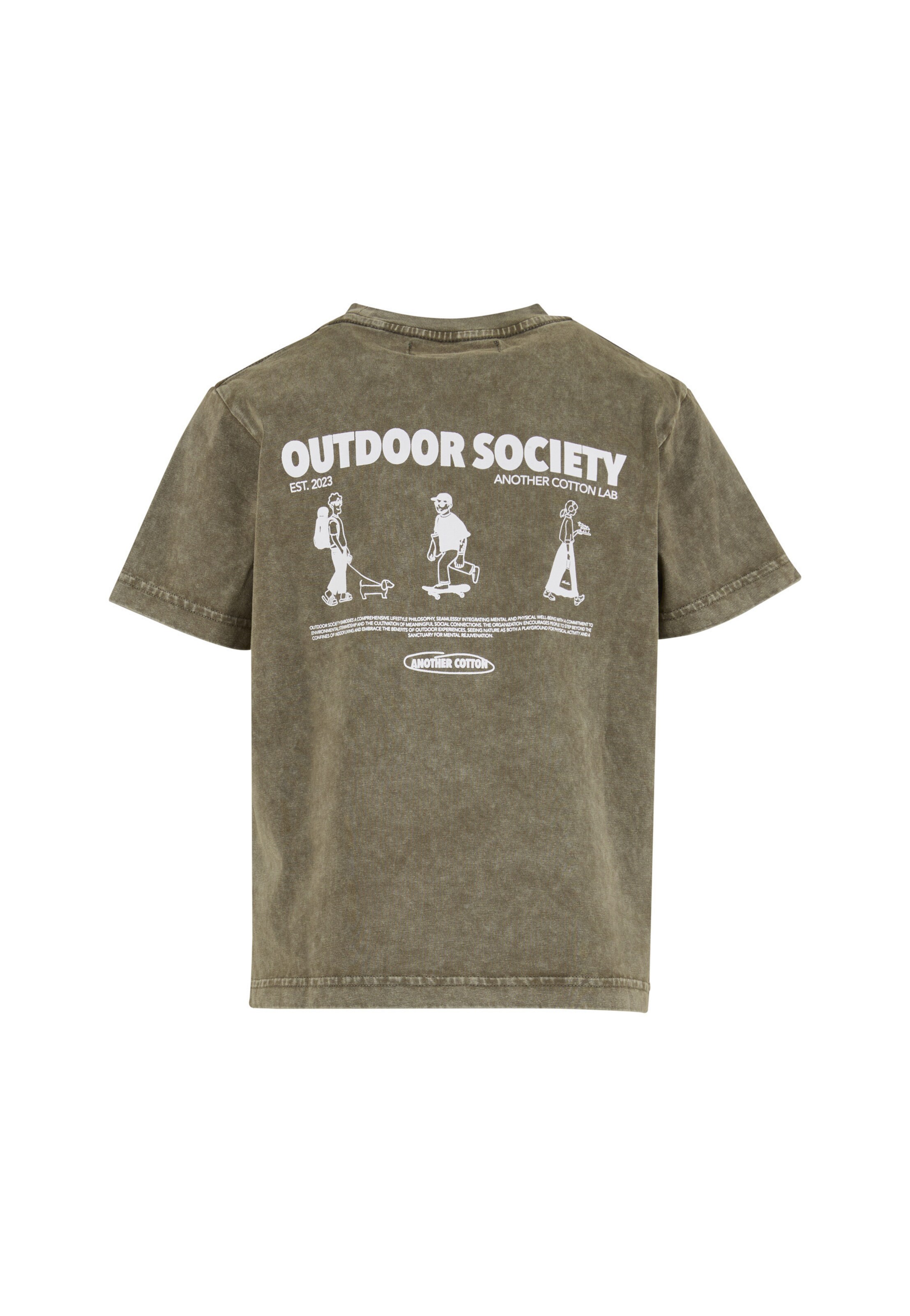 Another Cotton Lab Póló 'Outdoor Society' - zöld