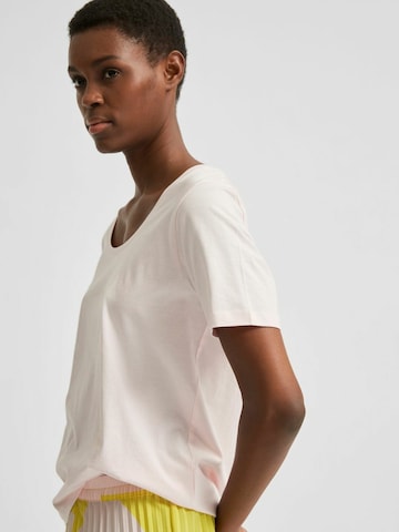 SELECTED FEMME T-Shirt in Beige