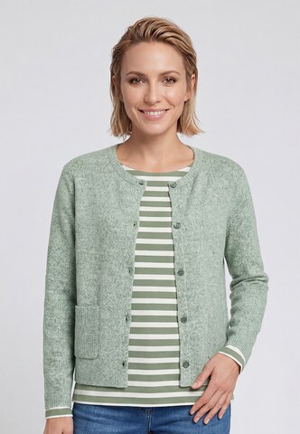 Olsen Knit Cardigan 'Henny' in Green: front