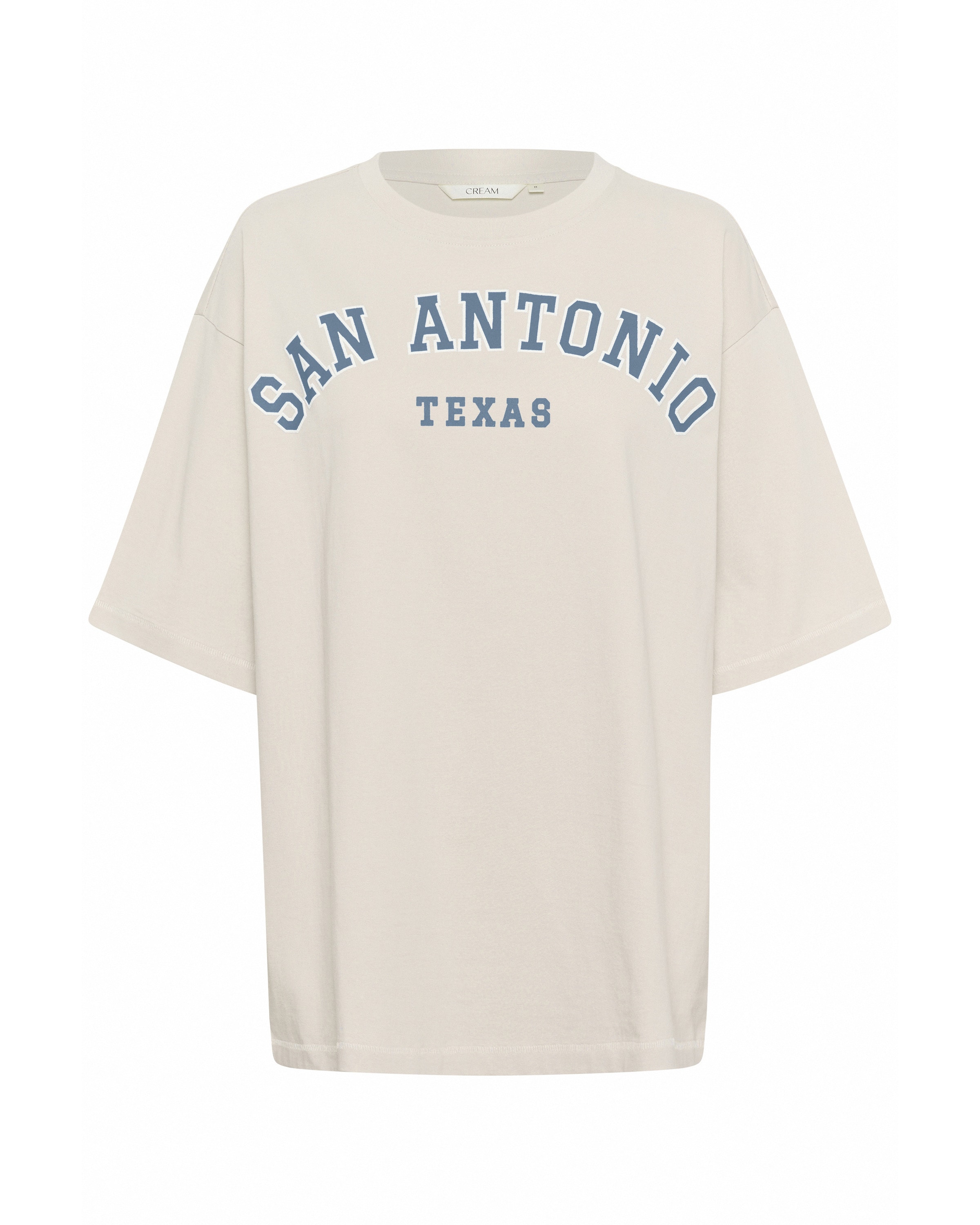 Tricou de la Cream pe bej: față