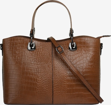 Cluty Handbag in Brown: front