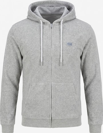 Carrera Jeans Sweatjacke 'Replica Collection' in Grau: Vorderseite