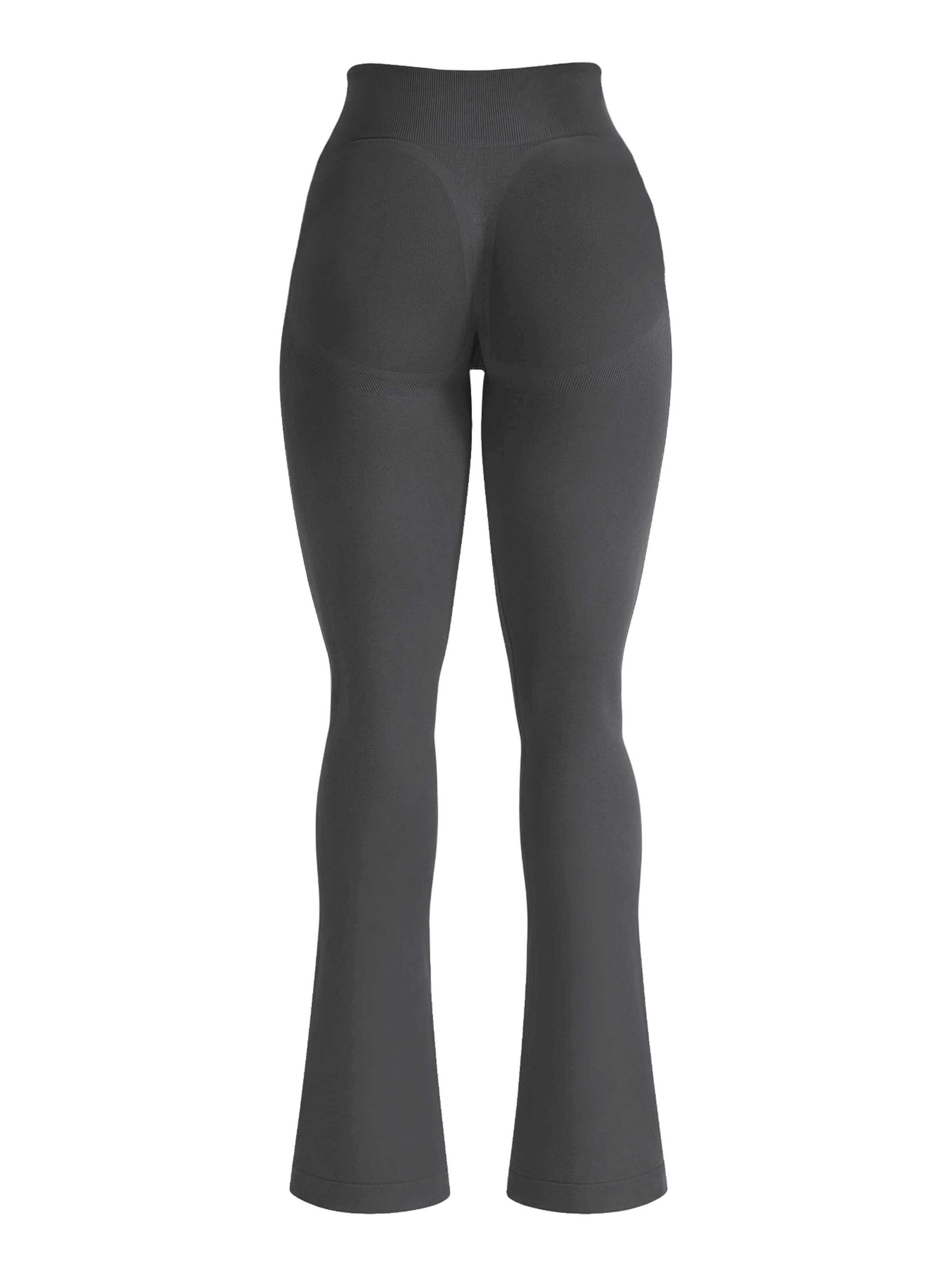ZAAYO Flared Workout Pants 'Women's Butt Lifting Flare Yoga Pants' in Grey: front