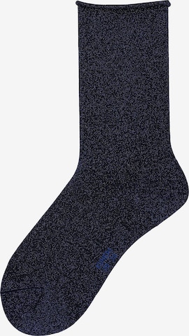 KUNERT Socken 'Sparkling Citynight' in Blau: Vorderseite