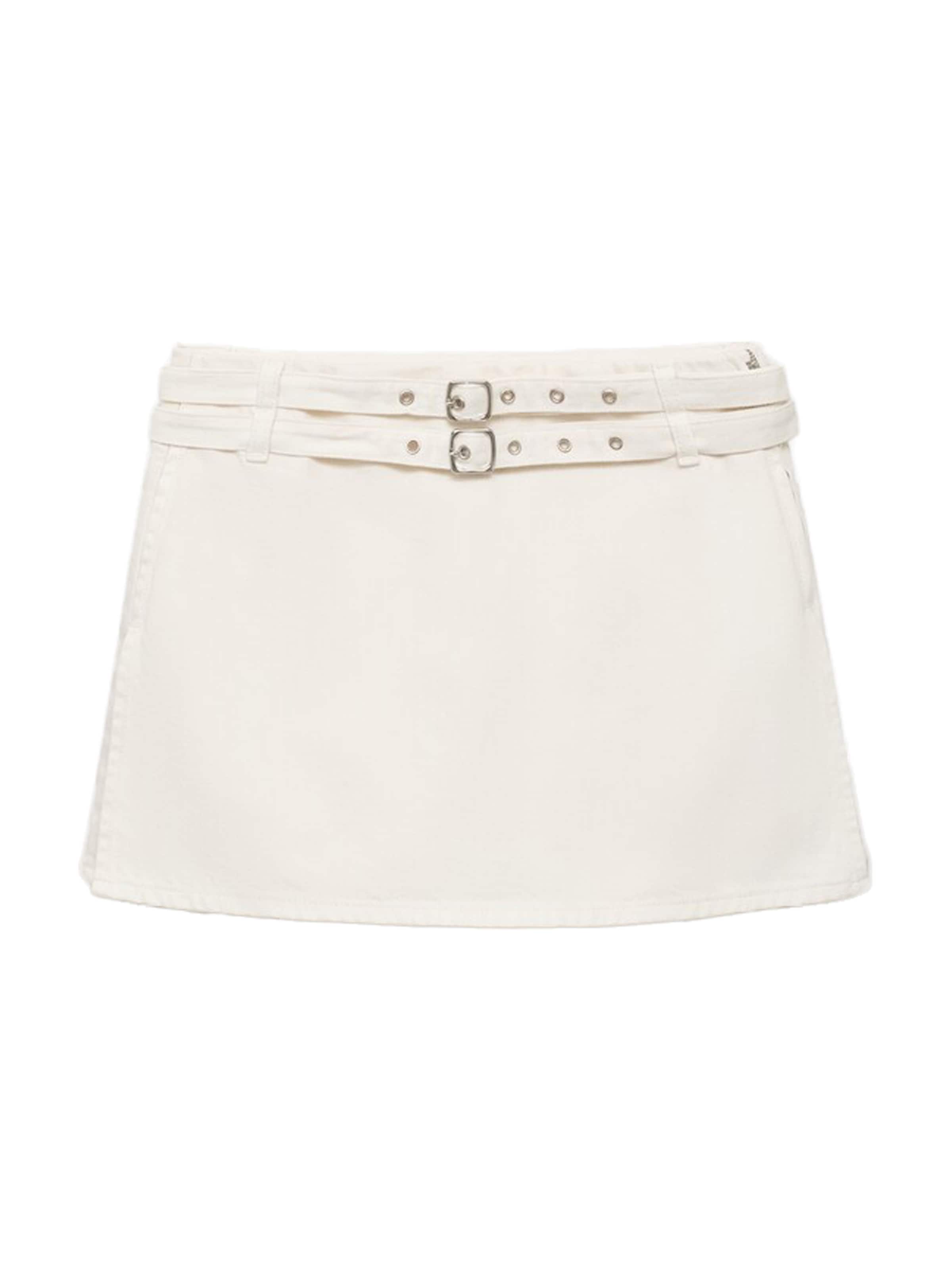 MANGO Sukně 'NERI' – bílá: přední strana