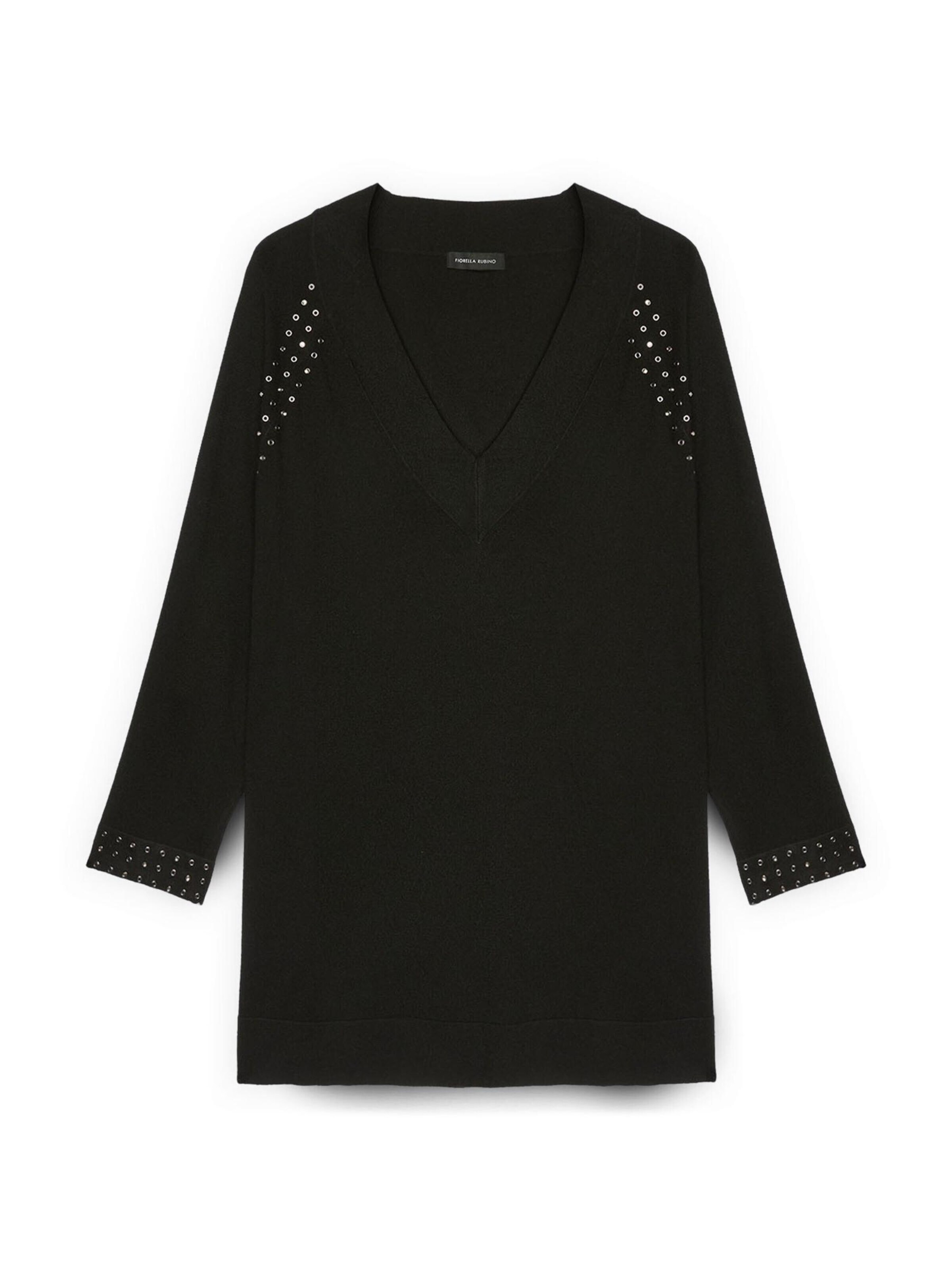 Pull-over Fiorella Rubino en noir : devant