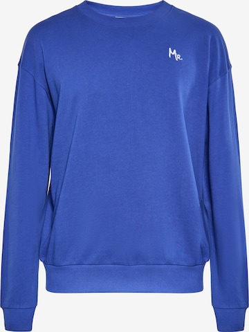 Sweat-shirt boline en bleu : devant