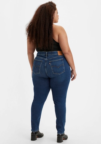 Levi's® Plus Skinny Jeans '721 PL Hi Rise Skinny' i blå