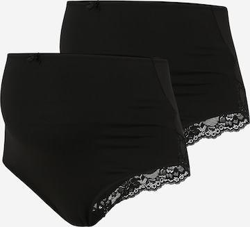 Slip di MAMALICIOUS in nero: frontale