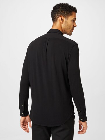 Coupe slim Chemise Polo Ralph Lauren en noir