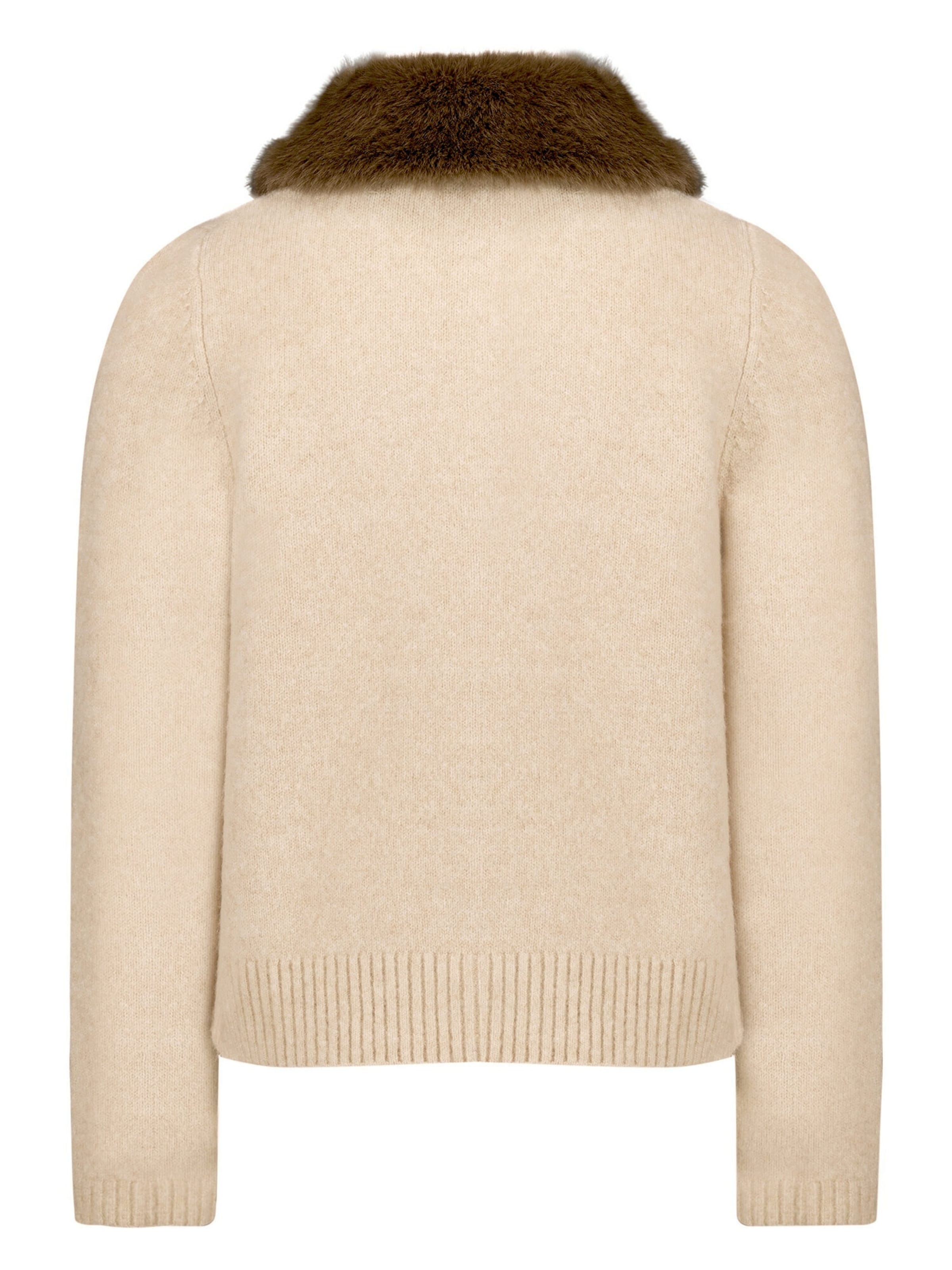 zero Gebreid vest in Beige