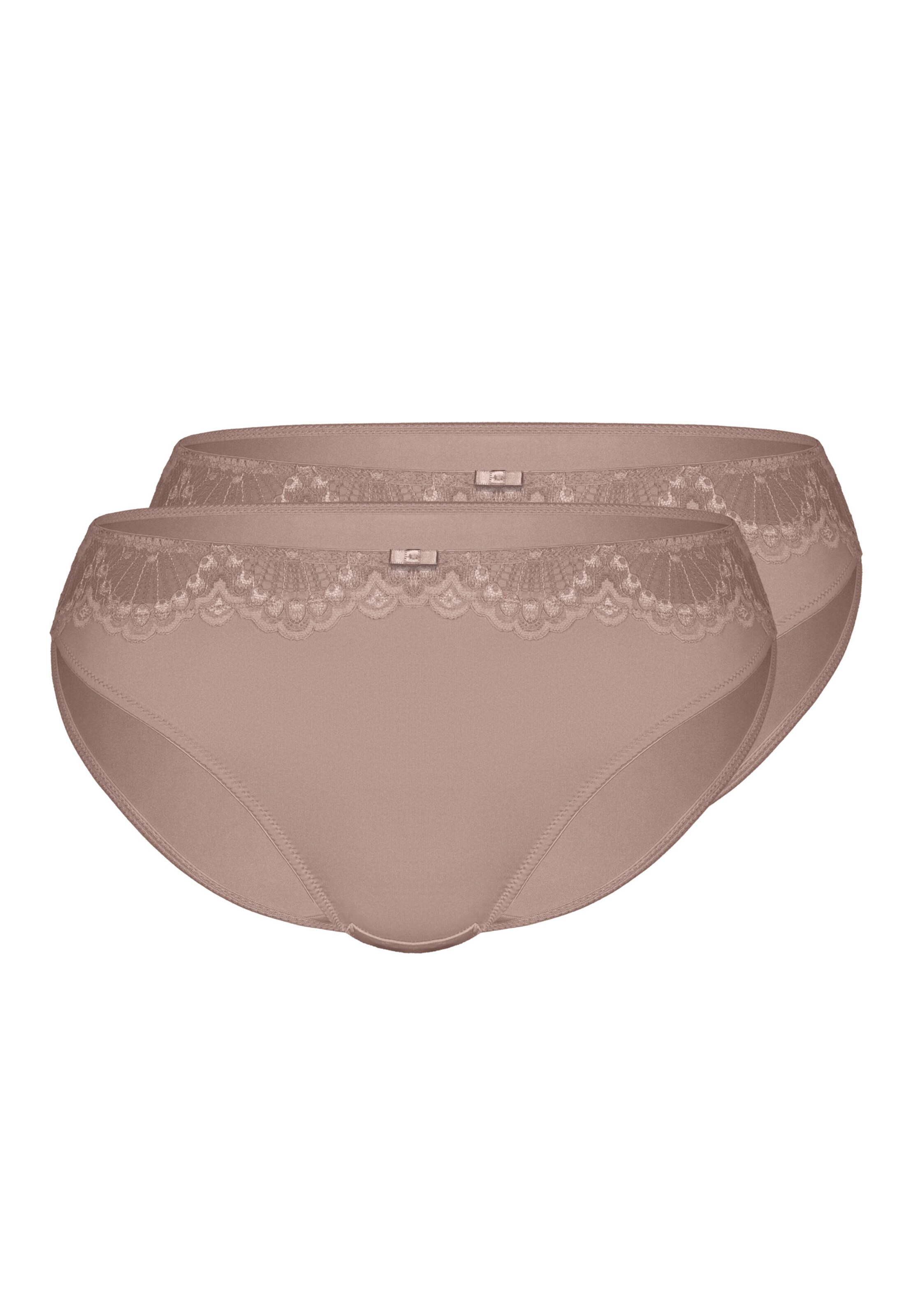 sassa Slip 'TEMPTING NETTING' in Brown: front