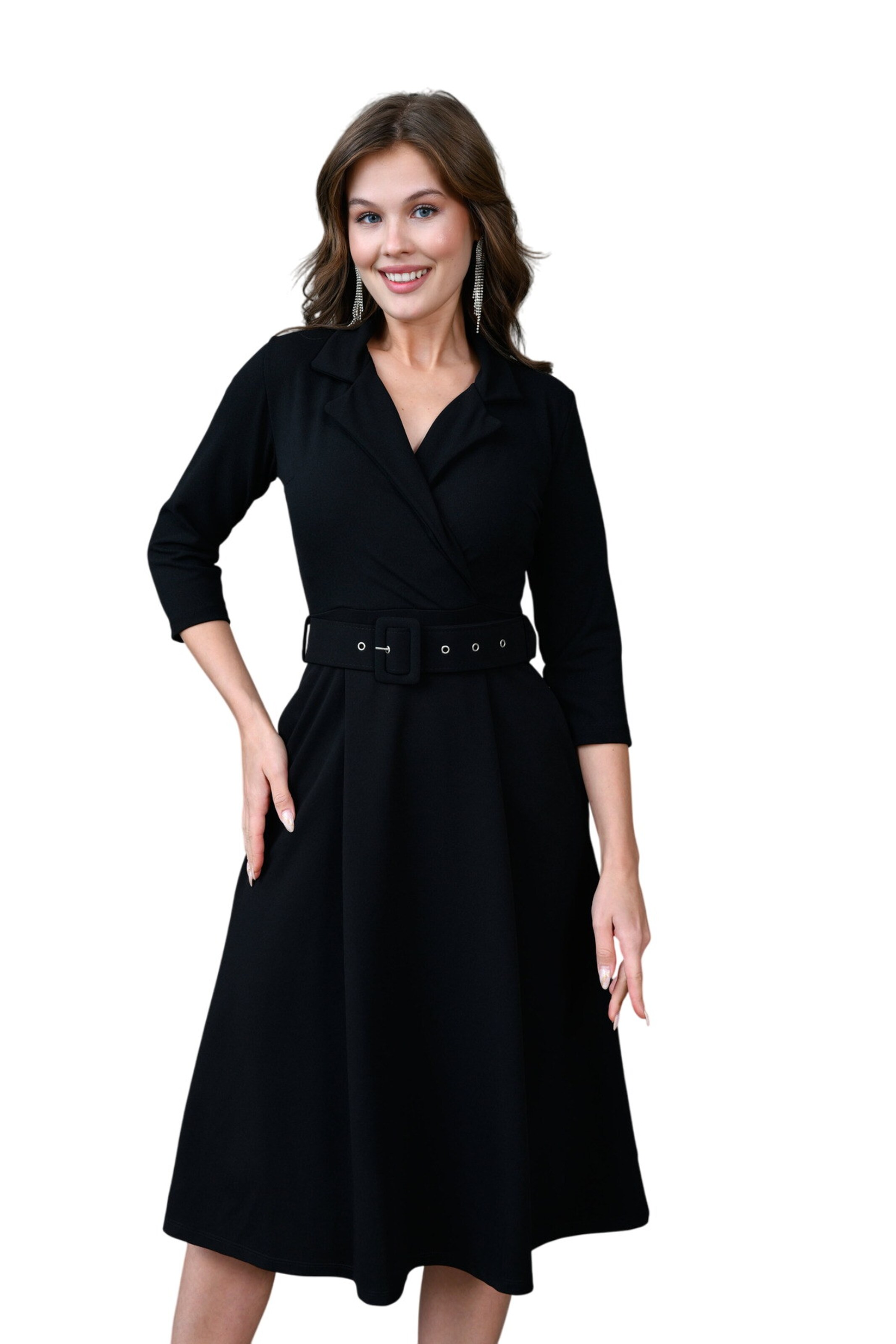 WOMAN VISION Dress in Black: front