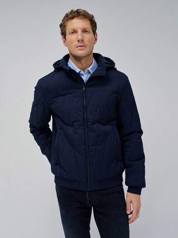 Salsa Jeans Tussenjas in Blauw: voorkant