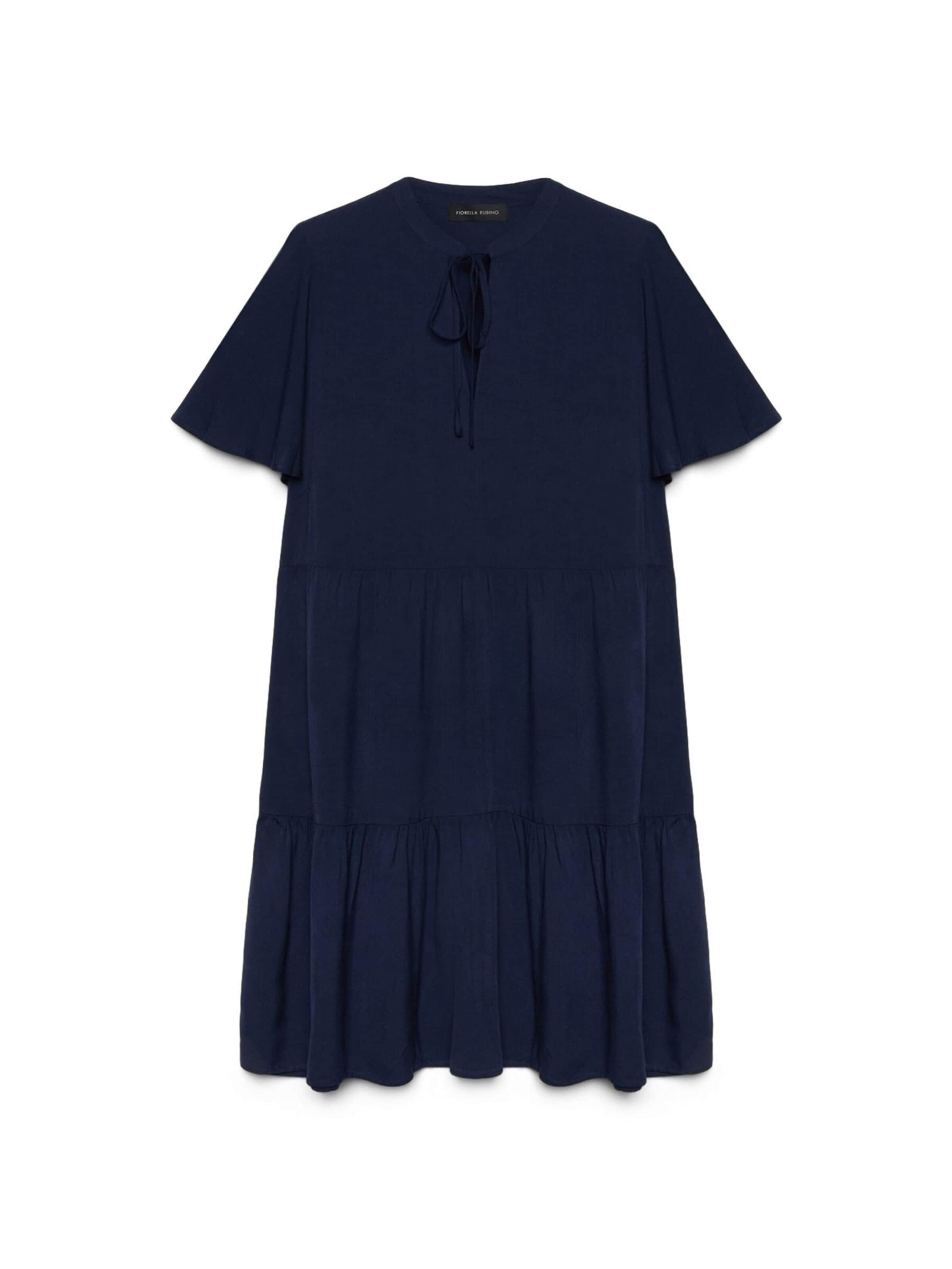 Fiorella Rubino - Vestido en azul: frente