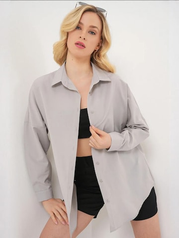 Bigdart Bluse in Grau: Vorderseite
