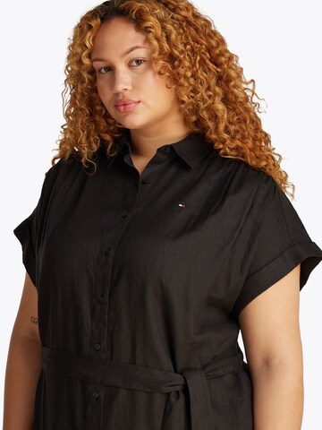 Tommy Hilfiger Curve Shirt dress 'ESS' in Black