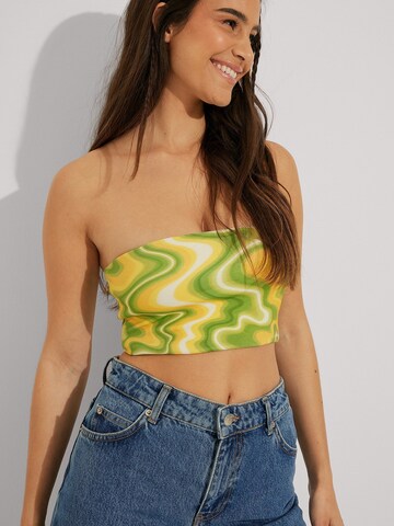 NA-KD Top in Yellow: front