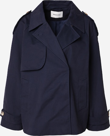 modström Between-seasons coat 'Clara' in Blue: front